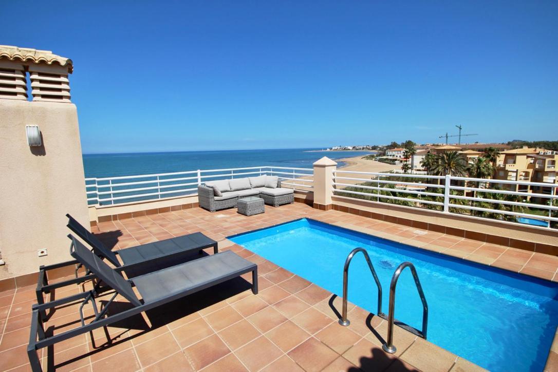 Atico Frontal Al Mar Con Piscina Privada By Homeprive 德尼亚 外观 照片